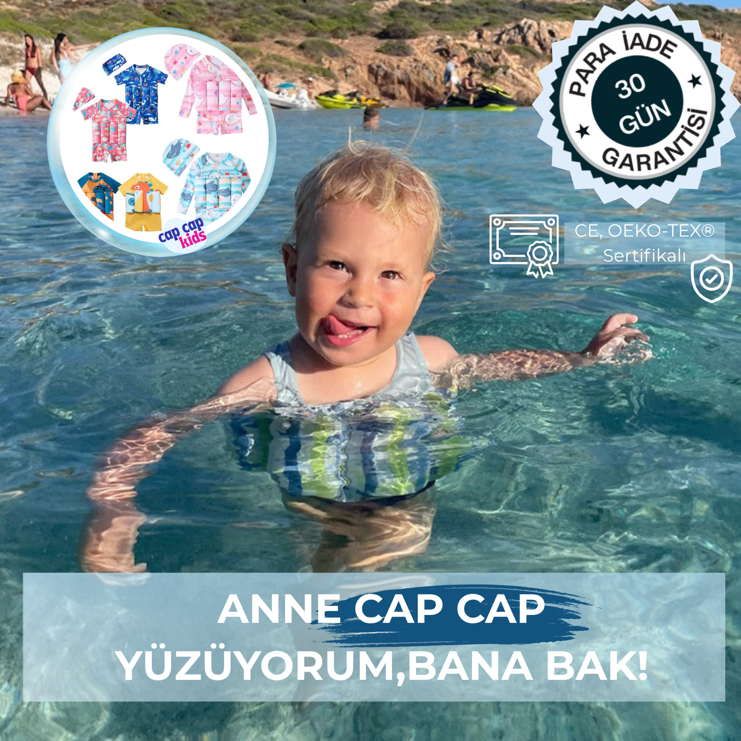 Capcap™ Yüzen Çocuk Mayosu