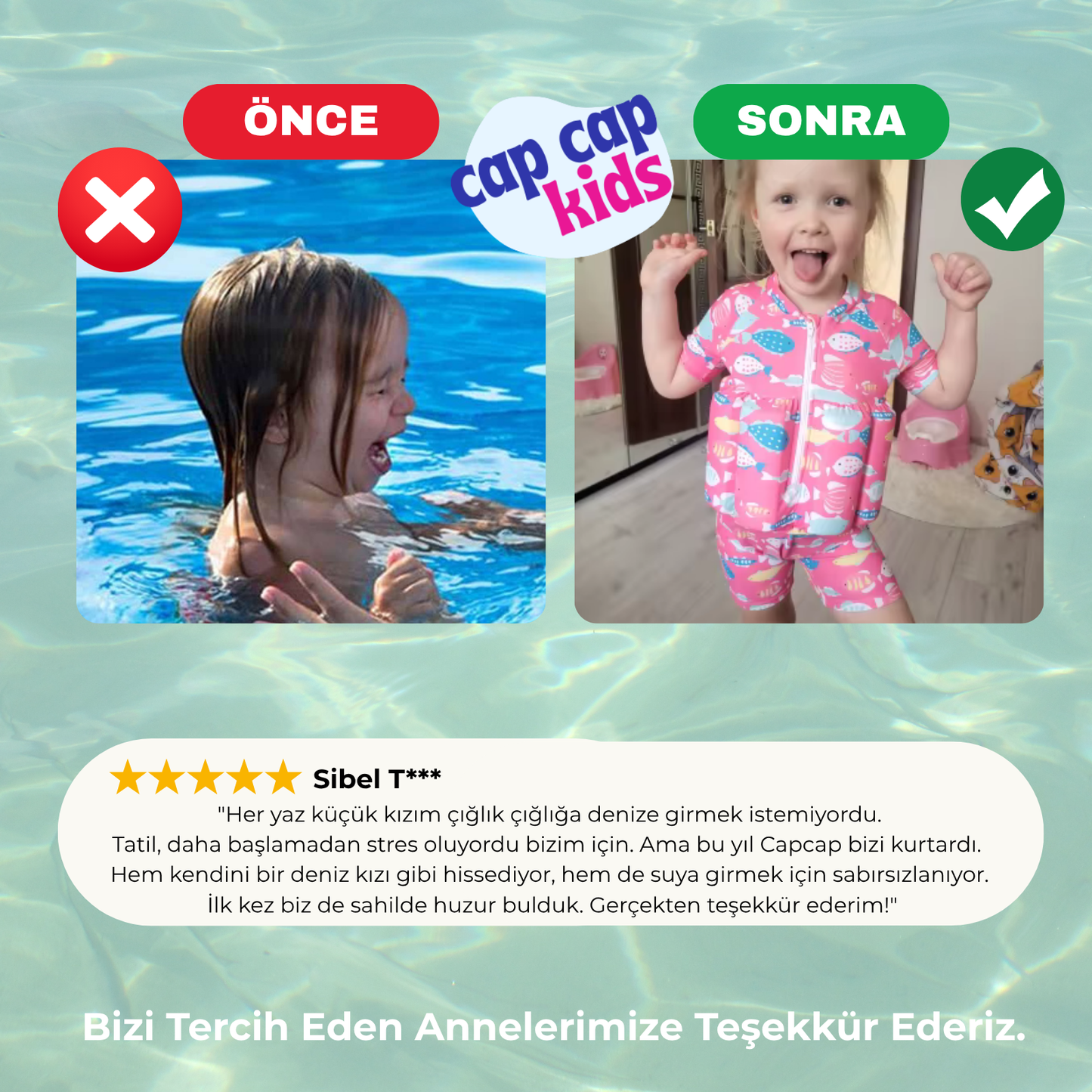 Capcap™ Yüzen Çocuk Mayosu