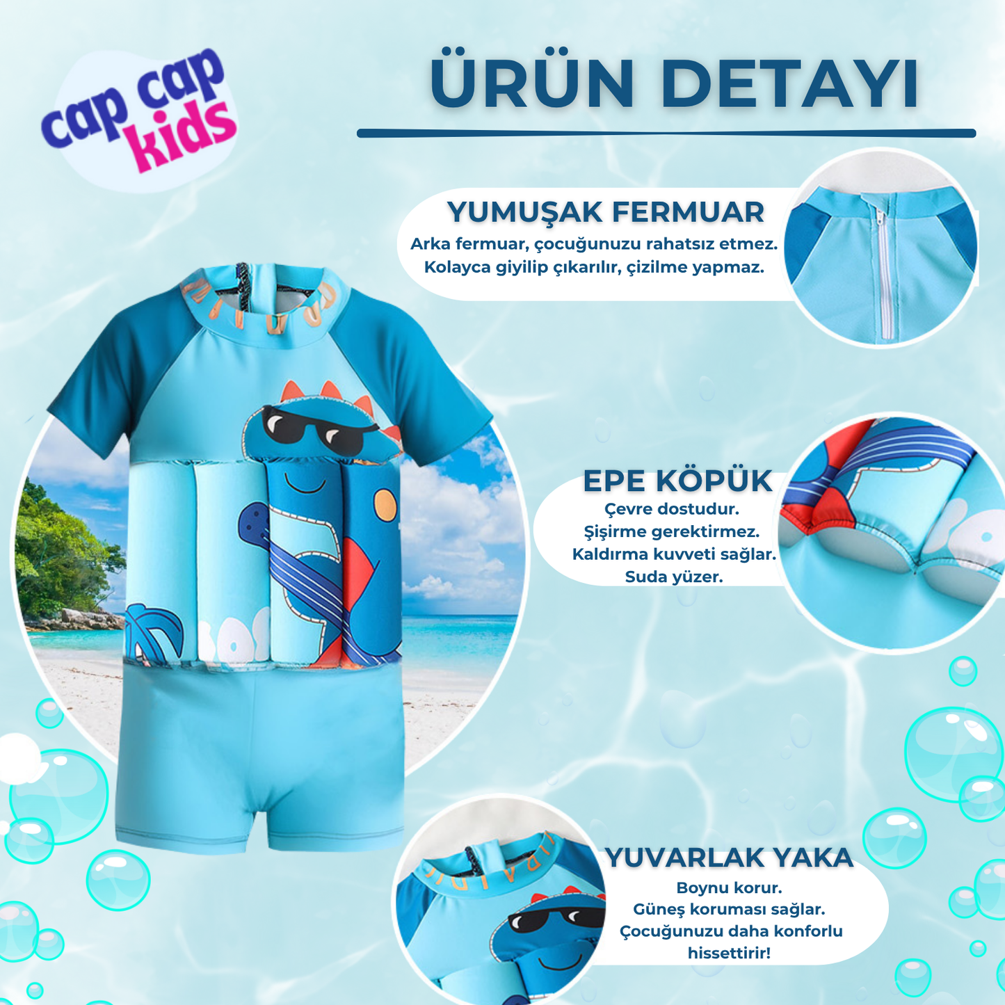 Capcap™ Yüzen Çocuk Mayosu