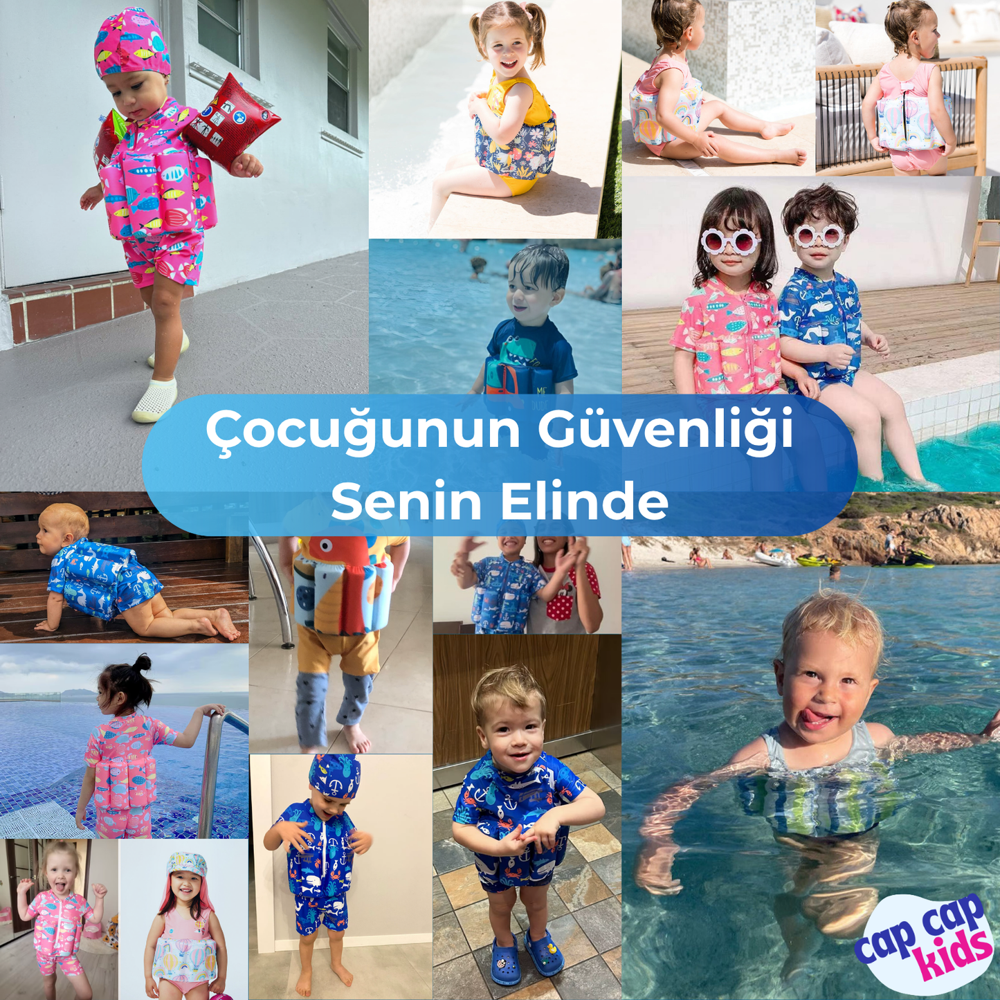 Capcap™ Yüzen Çocuk Mayosu