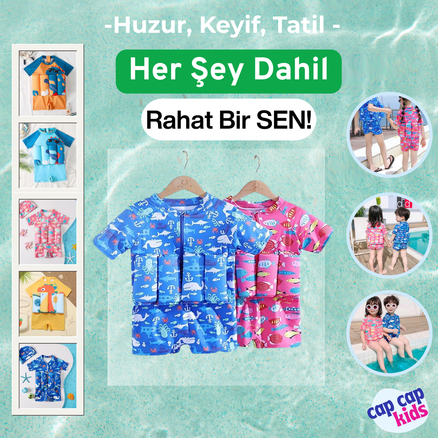 Capcap™ Yüzen Çocuk Mayosu