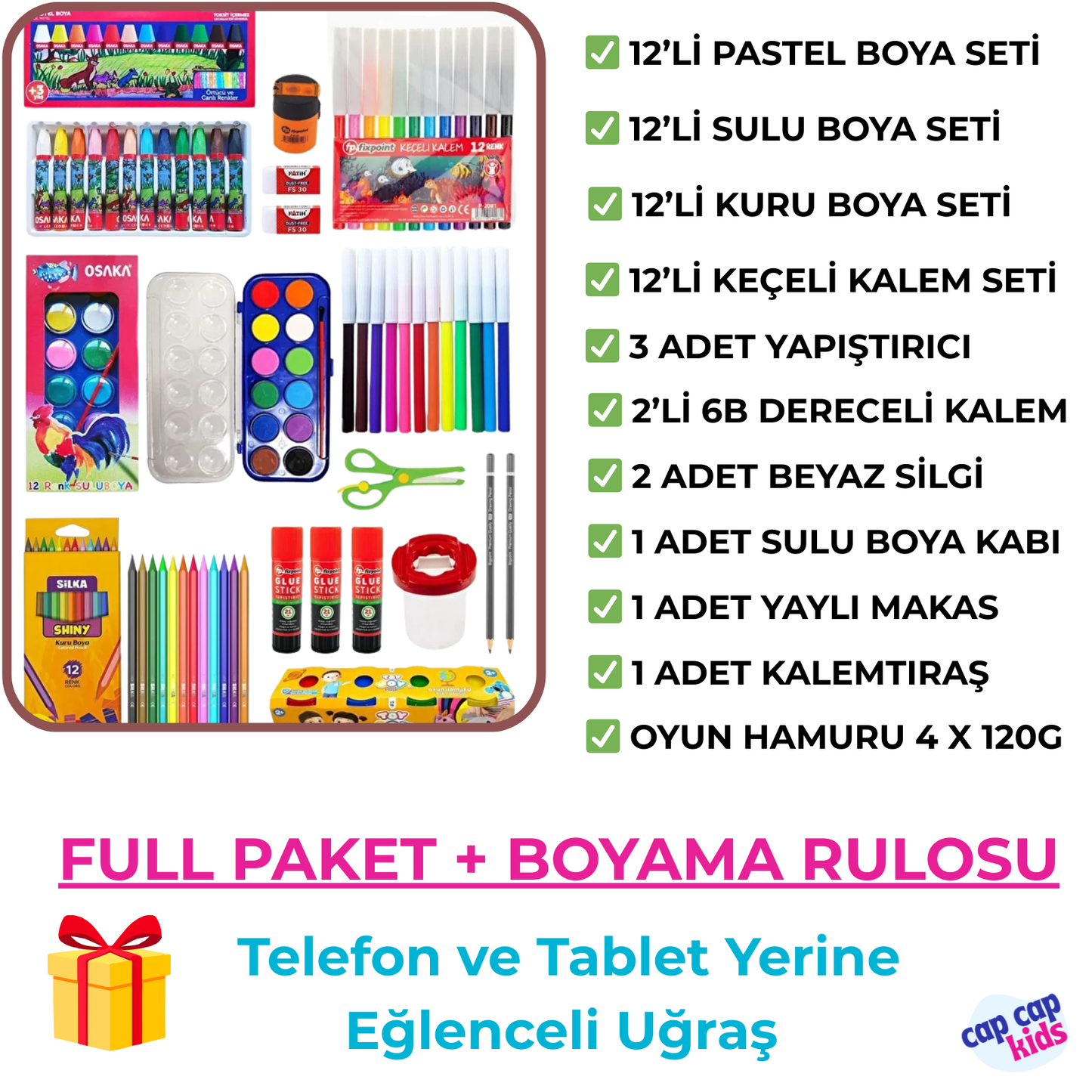 Ekransız Aktivite Boyama Seti